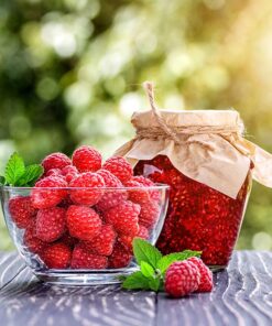 Farm Fresh Local Juice Sweetened Red Raspberry Jam
