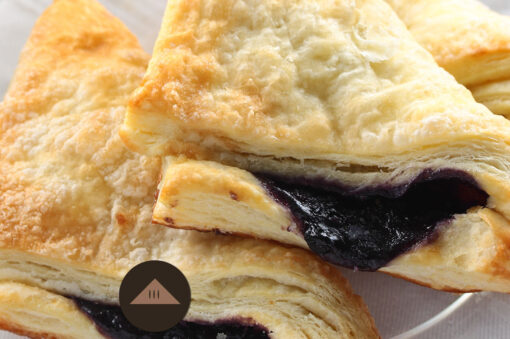 2 Blueberry Fruit Turnovers